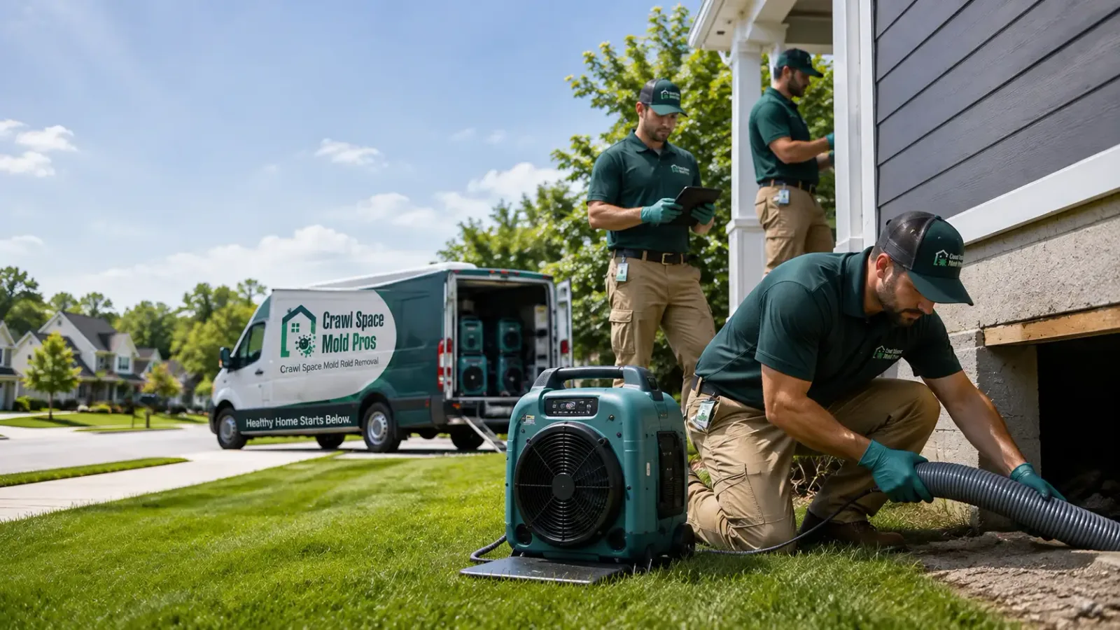 Crawl Space Mold Removal in Lewiston, MN